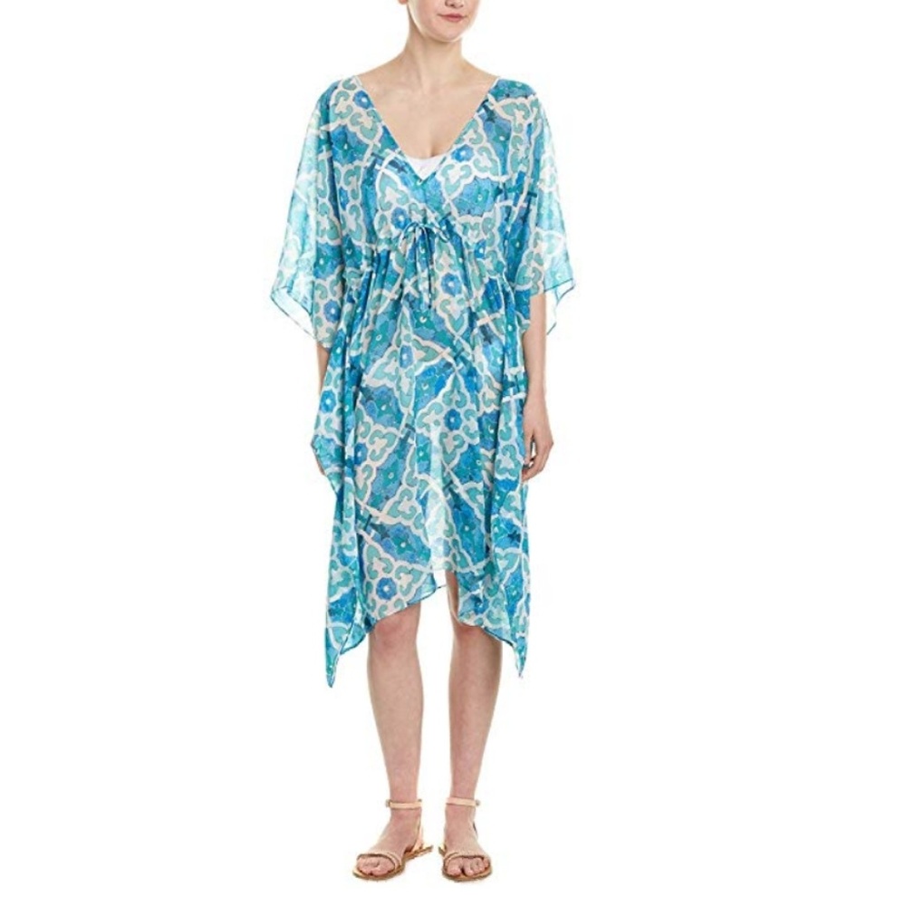 NWOT Tahitian Tile Double V Butterfly Cover-Up